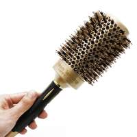 New Style Gold Salon Nylon Hairdresser Hair Beauty Styling Mix Boar Bristle Roller Brush Round Nylon Ceramic Hair Brush